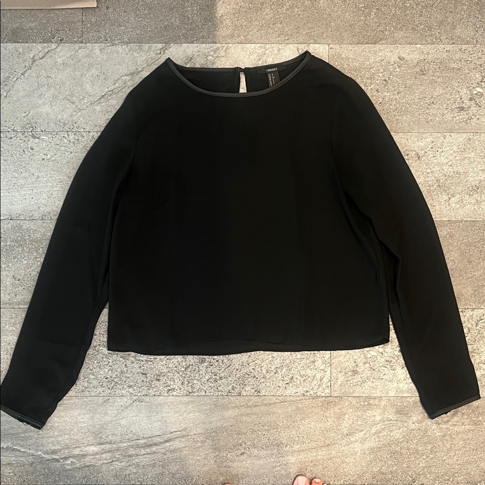 Black sheer top